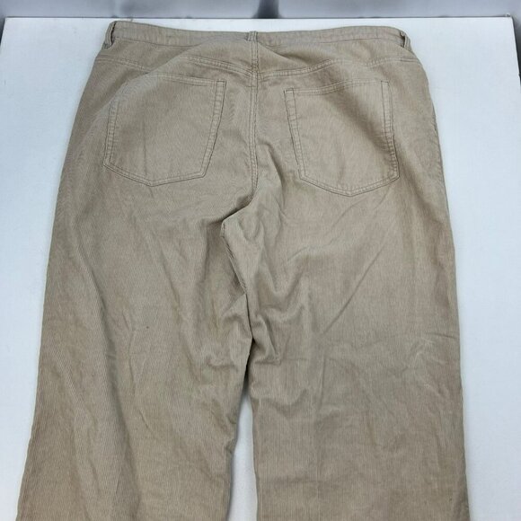 H&M Divided Womens Corduroy Pants Straight Leg High Rise Beige Size 20 - Picture 6 of 9